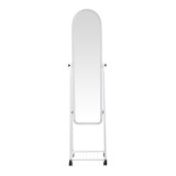 Pasqyrë me rrota Lomna pakoworld pp-metal me raft në nuancë të bardhë 38.5x37.5x160cm