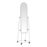 Pasqyrë me rrota Lomna pakoworld pp-metal me raft në nuancë të bardhë 38.5x37.5x160cm