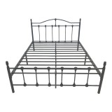 Krevat metalik Wotso pakoworld në nuancë të zezë 150x200cm