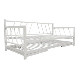 Krevat-Divan Remmie pakoworld metal në të bardhë 90x190cm