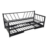Krevat-Divan Remmie pakoworld metal në të zezë 90x190cm
