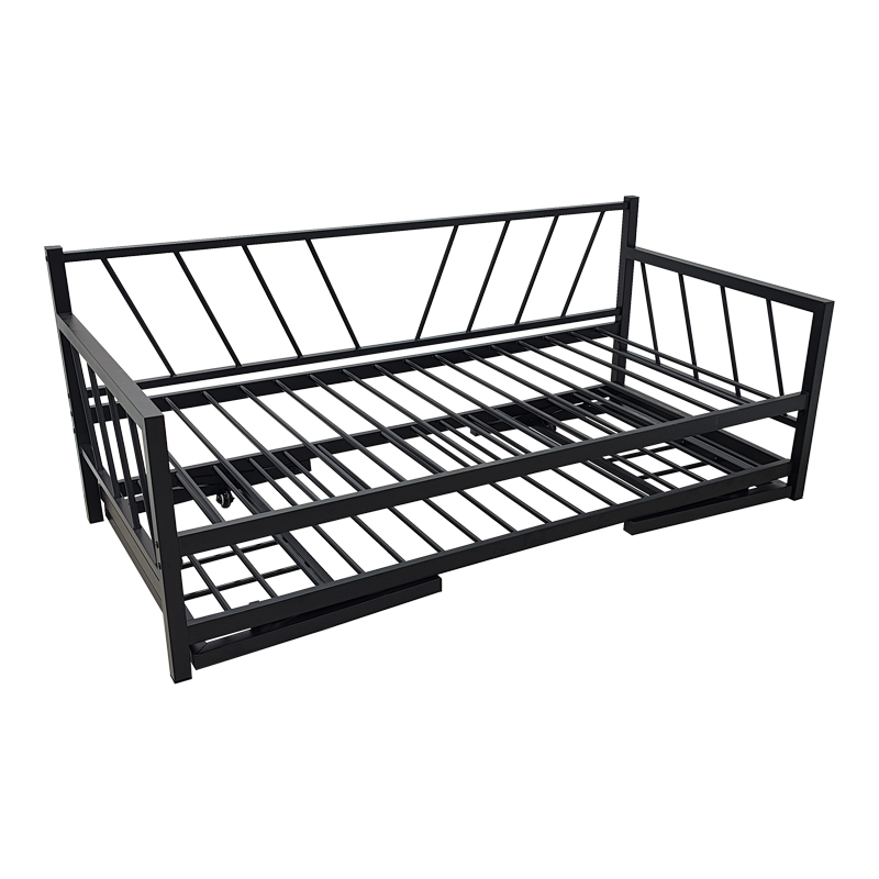 Krevat-Divan Remmie pakoworld metal në të zezë 90x190cm