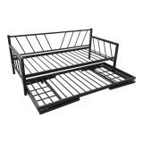 Krevat-Divan Remmie pakoworld metal në të zezë 90x190cm