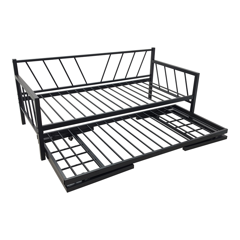 Krevat-Divan Remmie pakoworld metal në të zezë 90x190cm