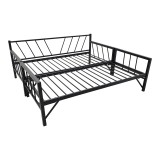 Krevat-Divan Remmie pakoworld metal në të zezë 90x190cm