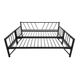 Krevat-Divan Remmie pakoworld metal në të zezë 90x190cm