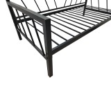 Krevat-Divan Remmie pakoworld metal në të zezë 90x190cm