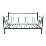 Divan krevat Routha pakoworld, metal i zi, 90x190cm