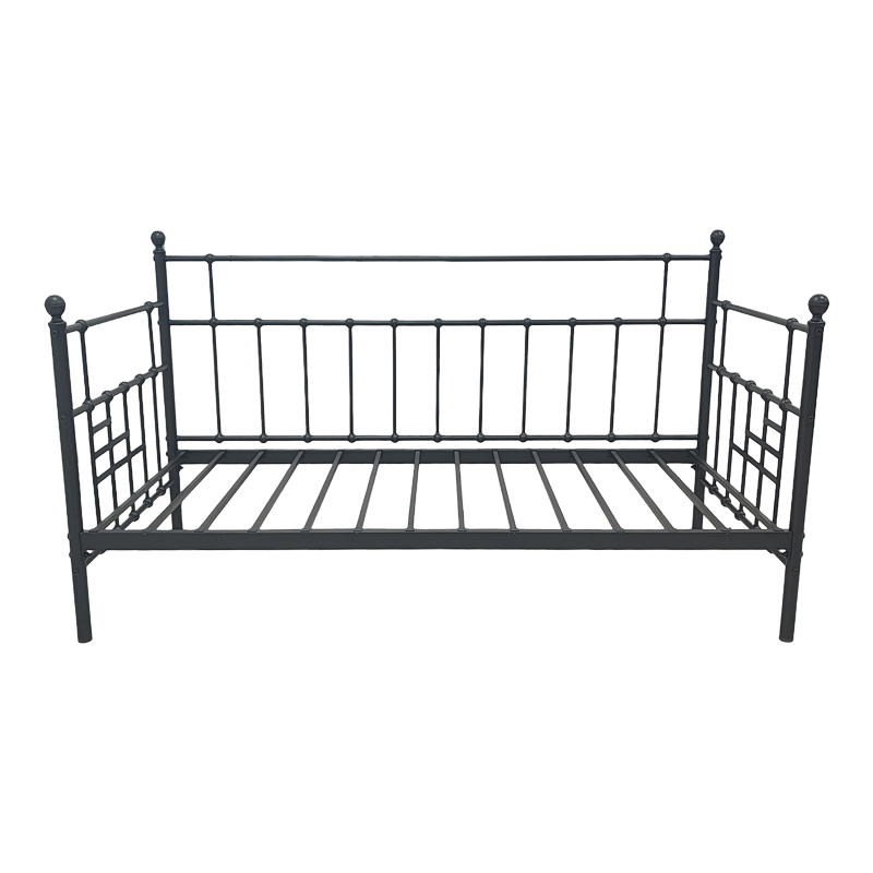 Divan krevat Routha pakoworld, metal i zi, 90x190cm