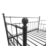 Divan krevat Routha pakoworld, metal i zi, 90x190cm