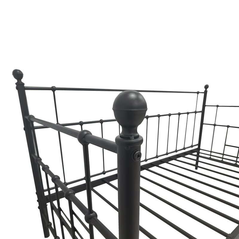 Divan krevat Routha pakoworld, metal i zi, 90x190cm