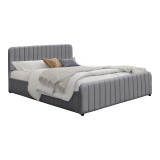 Krevat Myrelia pakoworld pëlhurë gri 150x200cm