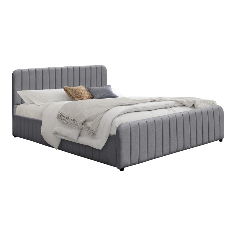 Krevat Myrelia pakoworld pëlhurë gri 150x200cm