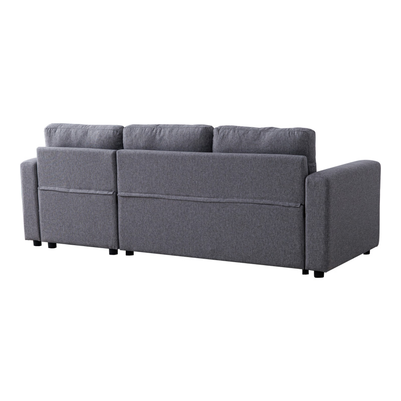 Divan qosheje i kthyeshëm Kamore pakoworld me hapësirë magazinimi, copë gri 223x146x85cm