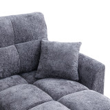 Divan qosheje i kthyeshëm Comfie pakoworld me hapësirë magazinimi pëlhurë gri e errët 260x156x98cm
