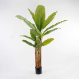 Bimë dekorative në vazo Banana Tree Inart jeshile D53x190cm