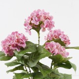 Bimë dekorative në vazo Hydrangea Inart rozë D35x50cm