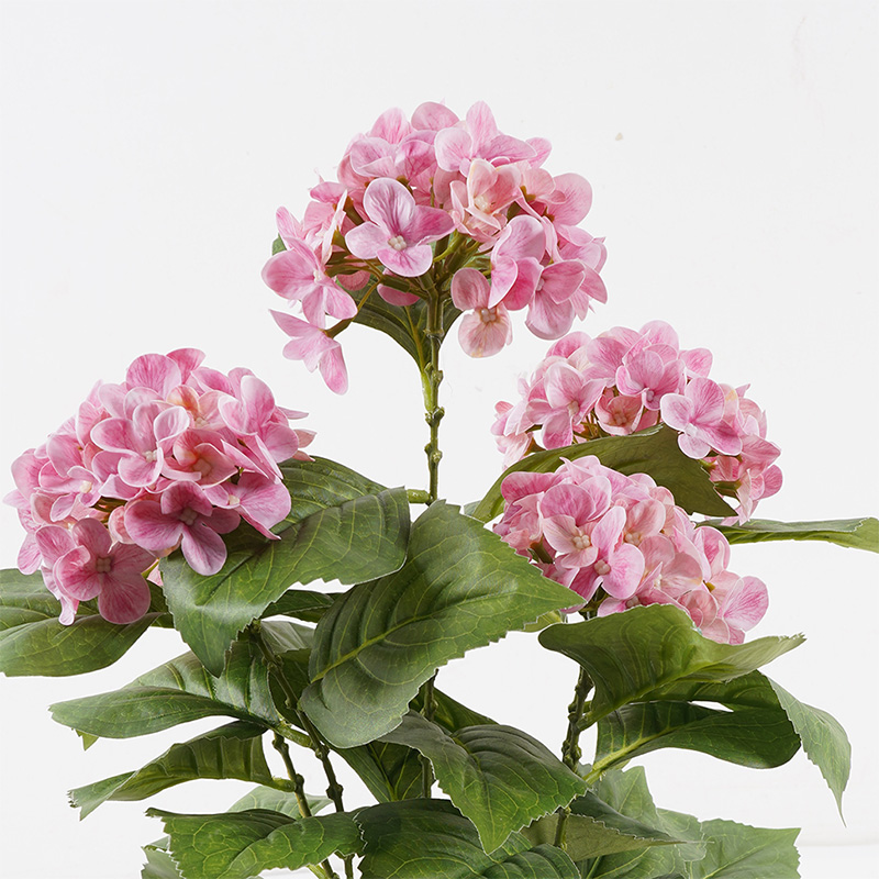 Bimë dekorative në vazo Hydrangea Inart rozë D35x50cm