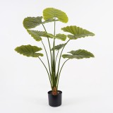 Bimë dekorative në vazo Alocasia Inart jeshile D90x120cm