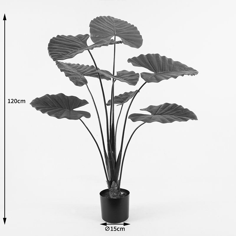 Bimë dekorative në vazo Alocasia Inart jeshile D90x120cm