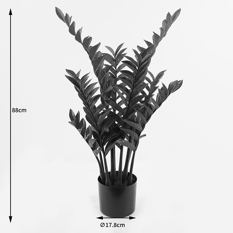 Bimë dekorative në vazo Zamia Inart jeshile D52x88cm