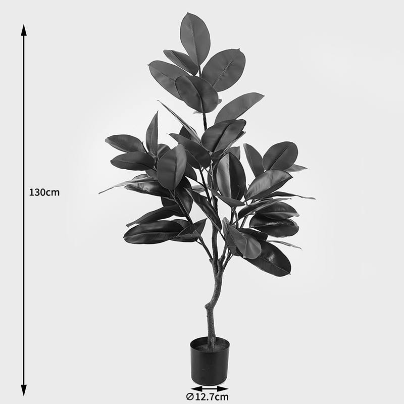 Bimë dekorative në vazo Ficus Lyrata Inart jeshile D70x130cm