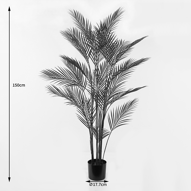 Bimë dekorative në vazo Kwai Inart jeshile D92x150cm