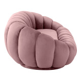 Divan Embrace pakoworld prej kadifeje në nuancë molle e kalbur 180x105x65cm