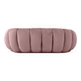 Divan Embrace pakoworld prej kadifeje në nuancë molle e kalbur 180x105x65cm