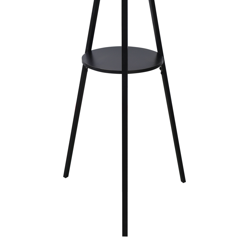 Varëse rrobash Denner pakoworld metalike në ngjyrë të zezë 48.5x48.5x180cm