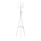 Varëse rrobash Denner pakoworld metalike në ngjyrë të bardhë 48.5x48.5x180cm