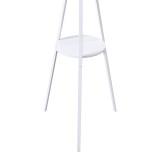 Varëse rrobash Denner pakoworld metalike në ngjyrë të bardhë 48.5x48.5x180cm