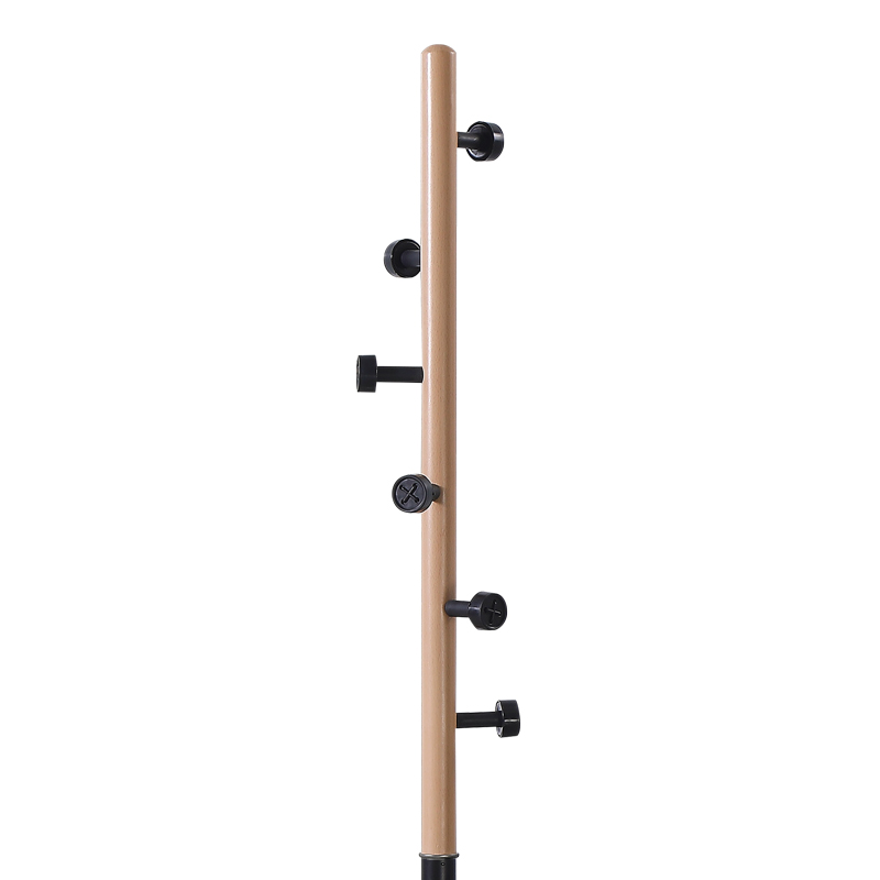 Varëse rrobash Sinem pakoworld metalike në ngjyrë të zezë-natyrale D30x175cm