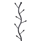 Varëse rrobash Lelom pakoworld metalike në ngjyrë të zezë D30x170cm
