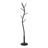 Varëse rrobash Portu pakoworld metalike në ngjyrë të zezë-natyrale D30x170cm