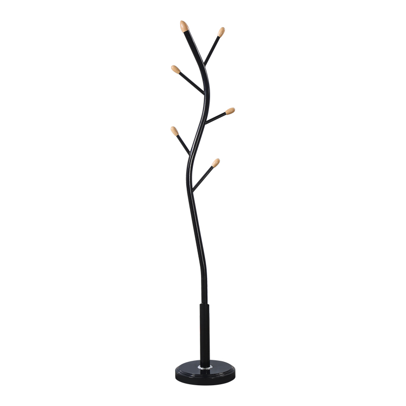 Varëse rrobash Portu pakoworld metalike në ngjyrë të zezë-natyrale D30x170cm
