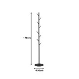 Varëse rrobash Tebera pakoworld metal në ngjyrë të bardhë D30x170cm