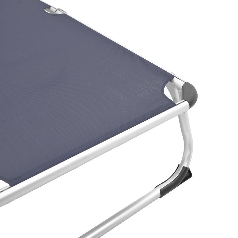 Shezlong plazhi Fevepe pakoworld i rëndë alumin-tekstil në nuancë antraciti 58.5x185x29.5cm