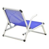 Karrige plazhi Plazo pakoworld alumin-tekstil në nuancë blu 55x70x59cm