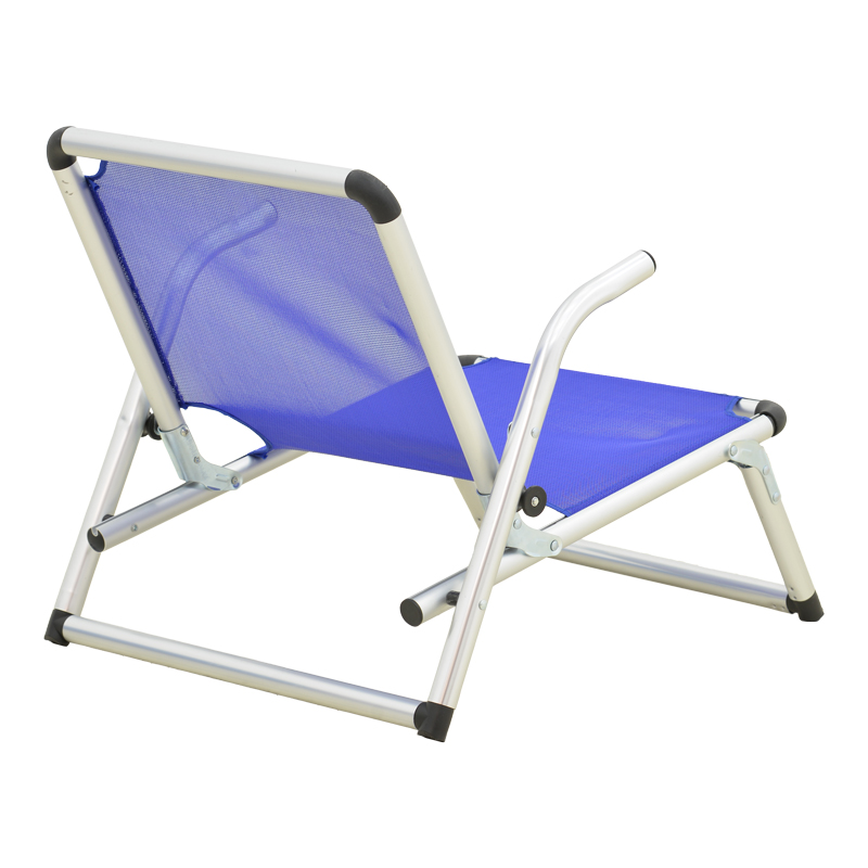 Karrige plazhi Plazo pakoworld alumin-tekstil në nuancë blu 55x70x59cm
