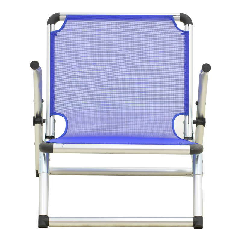 Karrige plazhi Plazo pakoworld alumin-tekstil në nuancë blu 55x70x59cm