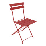 Set tavoline ngrënieje bistro pakoworld me 3 pjesë, metal, palosëse, ngjyrë terrakote, Φ60x71cm