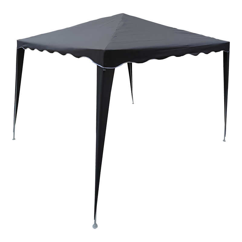 Gazebo pakoworld kornizë metalike - pëlhurë antracit 3x3m