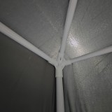 Gazebo pakoworld kornizë metalike - pëlhurë antracit 3x3m