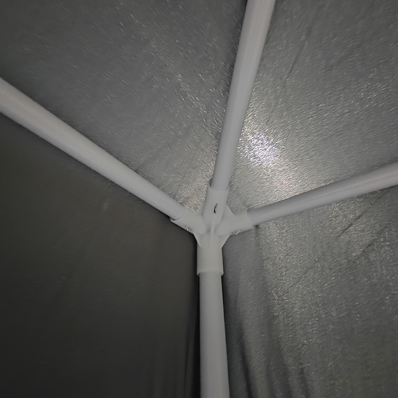 Gazebo pakoworld kornizë metalike - pëlhurë antracit 3x3m