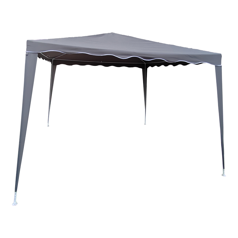 Gazebo pakoworld kornizë metalike - pëlhurë antracit 3x3m