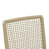 Fotel i palosshëm Weave pakoworld, alumini në bezhë -litar PE në nuancë natyrale 57x63x86cm