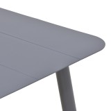 Tavolinë alumini Vista pakoworld në nuancë antraciti 120x70x72cm