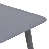 Tavolinë alumini Vista pakoworld në nuancë antraciti 150x80x72cm