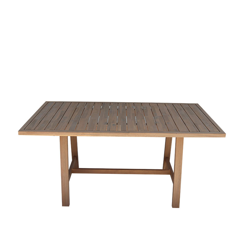 Tavolinë Malibu pakoworld prej druri akacie në ngjyrë natyrale 180x90x75cm